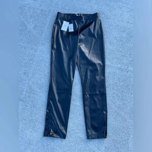 H by Halston *NWT* Faux Leather Legging Pant ~ Black ~ Women's Small